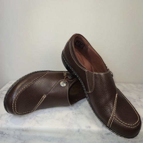 Mocassini Clarks Ashland Lane marroni slip on sequoia donna taglia 8 5