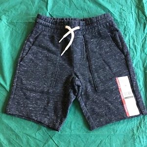 NWT Boys XS 4-5 Wonder Nation Dark Heather Terry drawstring comfort waist shorts - Picture 1 of 4