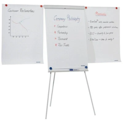 Franken Flipchart Standard X-tra Line Plus 188cm magnetisch mit Blatthaltern - Bild 1 von 2
