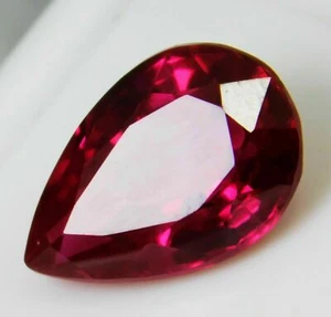 9.20 Cts Mozambique Red Ruby Pear Cut L Thanksgiving - Picture 1 of 3
