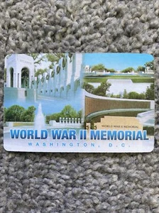 Vintage Single Swap Playing Card USA Washington D.C World War II Memorial - Picture 1 of 1