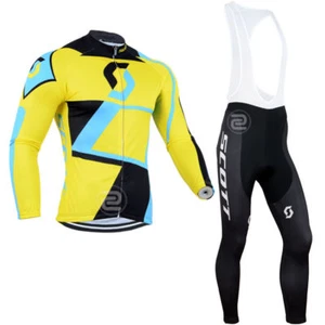 Mens Cycling long sleeve jersey cycling jerseys and bib pants sets cycling pants - Bild 1 von 7