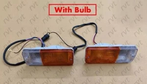 FOR Suzuki SJ413 Jimny Samurai Sierra Drover, Front Bumper Indicator Light Set - Picture 1 of 6