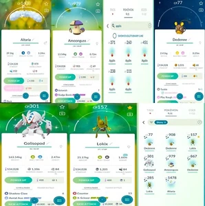 Mini PTC Golisopod,Lokix,Altaria,Amoonguss,534 k Stardust | Pokemon Trade Go ✨ - Picture 1 of 1