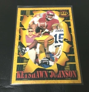 KEYSHAWN JOHNSON ROOKIE 1996 PACIFIC COLLECTION RC CARD #121 USC NEW YORK JETS - Picture 1 of 1