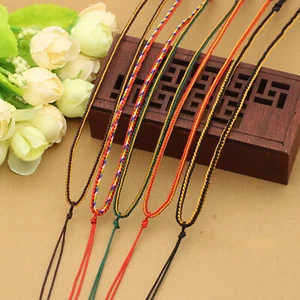 20 Piezas Cuerda Roja con Cordón Ajustable Trenzado Multicolor para Collar Colgante - Imagen 1 de 18