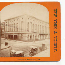 Academy of Music East 14th & Irving Place Manhattan NY  Stereoview c1880