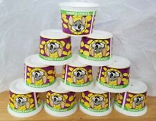 Chuck E Cheese Lot of 10 Plastic Token Ticket Cup Bucket Container 2"x3" 2013