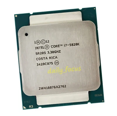 Intel Core i7-5820K 3.3 GHz LGA2011-3 6 Core SR20S CPU Processors 15 MB - Image 1 of 4