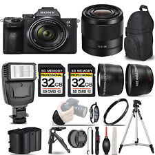 Sony a7 III  Camera +28-70mm Lens +28mm f/2 Lens +Flash +64GB+ UV Filter+ Tripod