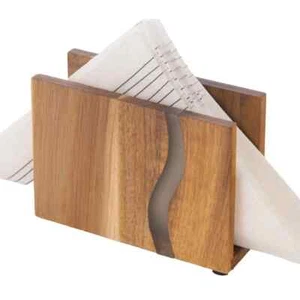 Serviettenhalter Serviettenspender Serviettenständer aus Holz 12 x 8,5 cm - Bild 1 von 8