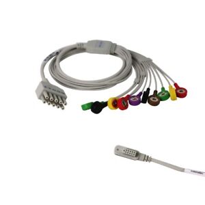 New EKG Lead wire Holter ECG Cable for CONTEC TLC5000 TLC6000 TLC9803 ECG Holter