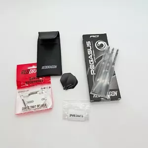 Pegasus Black/White 24g Tungsten Red Dragon Darts - Picture 1 of 10