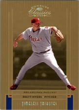2005 Donruss Classics Timeless Tributes Gold #194 Brett Myers /50 - NM-MT