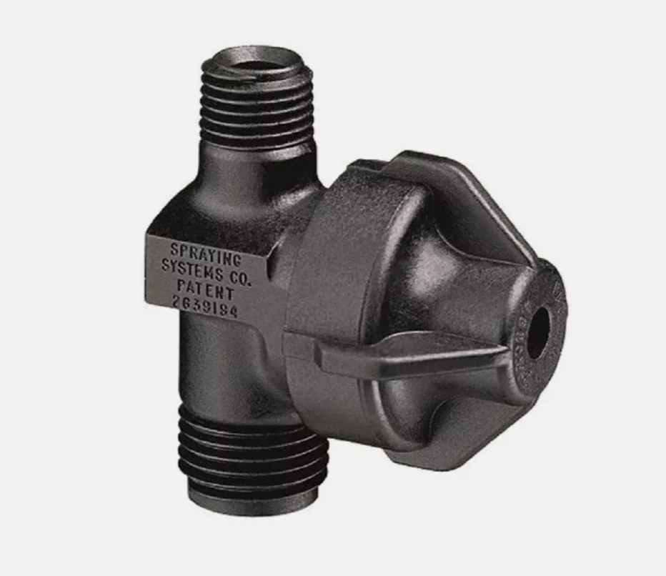 Válvula de retención de diafragma de nailon TeeJet 1/4" macho NPT x cuerpo QuickJet 8360-NYB PAQUETE DE 5 Foto 1 de 1