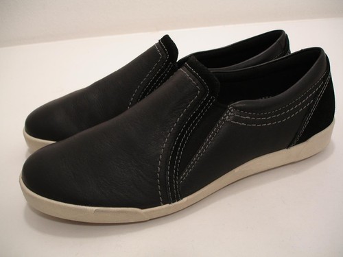 Scarpe mocassini ballerine slip on donna 8 8 5 taglia 39 ECCO Soft 7 in pelle nera