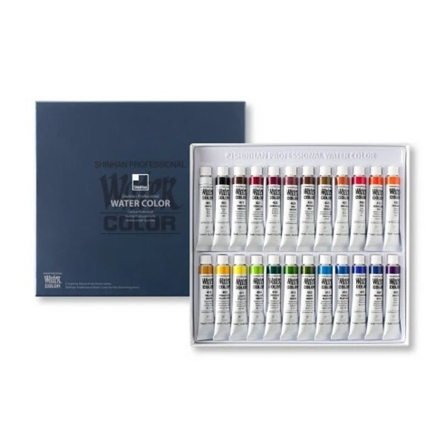 Shinhan Professional Watercolor Paint 7.5 ml 24 Color Set / Express / Genuine - Image 1 of 1