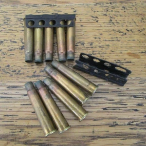 Cosplay Brass Bullet Shells & Clips - 10 x 303 Gauge Empty Case - BUY IT NOW - Picture 1 of 4