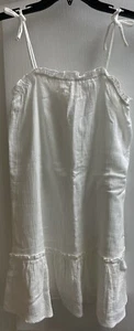 NWT GB Girls XL White Cotton Sleeveless Sundress $35. - Picture 1 of 4