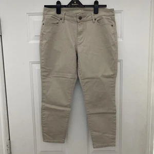 Ann Taylor LOFT Curvy Skinny Women's 5-Pocket Khaki Ankle Jeans - Size 31/12 P - Picture 1 of 2