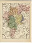 1902 ANTIQUE MAP OF THE COUNTY OF CARLOW / IRELAND 