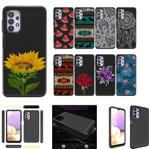 Case For [Samsung Galaxy A02S][EMBOSSED DUO SET11] Unique Dual Layer - Picture 1 of 85