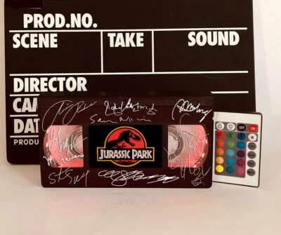 复古 VHS 灯,侏罗纪公园 VHS 录像带,万圣节礼物,恐怖电影灯风扇 — 第 1/4 张图片