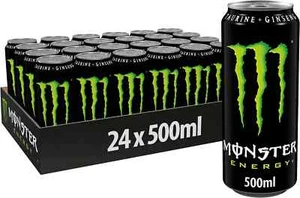 24x Monster Energy 24 Lattine da 500ml Energy Drink con Ginseng e Taurina - Foto 1 di 5