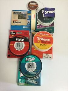 Lot Of 6 Berkley  Fishing Line Trilene And Strength Magnathin See Pictures.