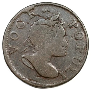 1760 N-2 R-3 Voce Populi Colonial Copper Coin - Picture 1 of 2