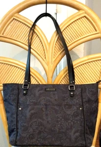Sakroots Artist Circle Black Spirit Desert Metro Tote Bag Purse Coated Canvas - Picture 1 of 5