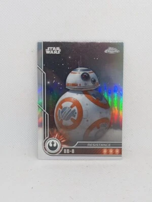 Tarjeta Topps 2023 refractor cromado Star Wars BB-8 #54 resistencia Foto 1 de 2