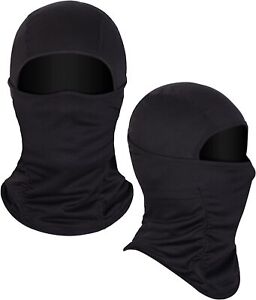 Masque facial Balaclava refroidissement cou guait masque shiesty protection UV capuche de ski noire