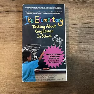 It’s Elementary Talking About Gay Issues In School (VHS 1997) Rare Vintage LGBTQ - Bild 1 von 3
