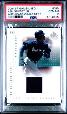 2001 SP Game Used Ken Griffey Jr Jersey PSA 10 GEM MINT MARINERS - Image 1 of 3