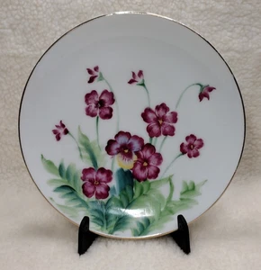 Handbemalter dekorativer Blumenteller markiert Japan - ca. 5,5 Zoll - Bild 1 von 5