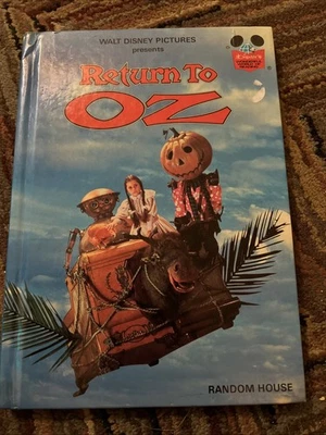 1985 Return To Oz Walt Disney 1st Edition HC First Ed 1/1, Water Damage - Image 1 of 4