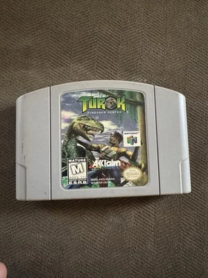 Turok Dinosaur Hunter (Nintendo 64, N64, 1997) Cartridge Only - Authentic Tested - Image 1 of 4