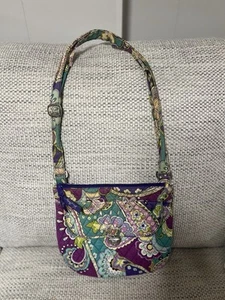 Vera Bradley Saddle Hipster Heather Crossbody Shoulder Bag Retired Print - Picture 1 of 5