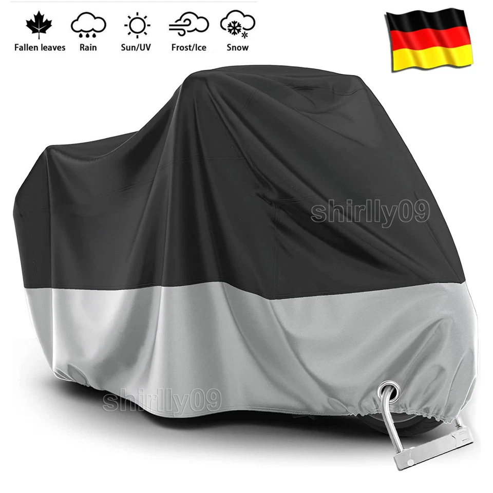 M-XXXXL Motorradplane Abdeckplane Motorrad Abdeckung Roller Schneefest Outdoor - Bild 1 von 4