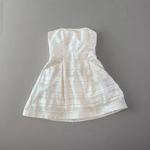 Lilly Pulitzer senza spalline bianco taglia 8 tasche fine - Foto 1 di 10