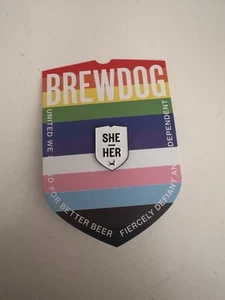 BrewDog Craft Beer Collectable, Pronoun She/Her Pin Badge, Brand New. - Picture 1 of 1