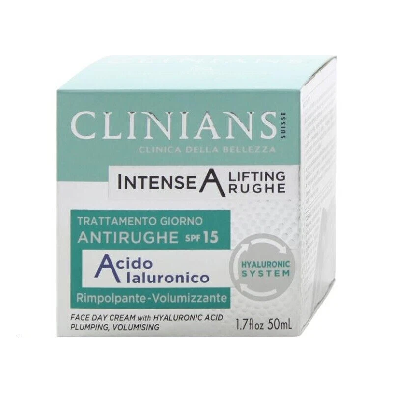 CLINIANS CREMA VISO 50 ML INTENSE ANTIRUGHE GIORNO CON ACIDO IALURONICO  - Immagine 1 di 1