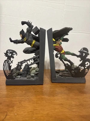 BATMAN & ROBIN BOOKENDS, Na Caixa, Edição Limitada 905/1500, 1997, WILLIAM PAQUET - Imagem 1 de 4