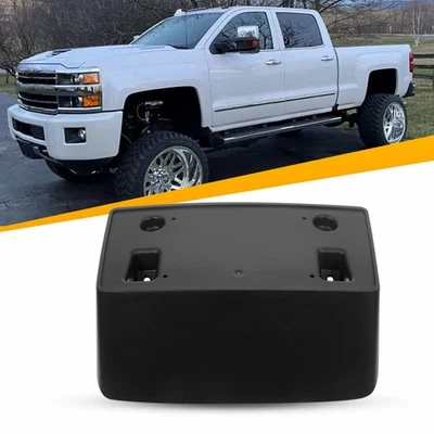 Soporte de matrícula negro delantero para Chevy Silverado 2500 HD 3500 HD 15-19 con HW Foto 1 de 4