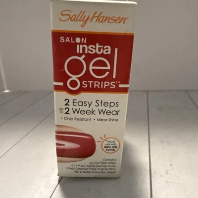 Sally Hansen Salon Insta Gel Strips Kit Red My Lips LED 2-Week Wear Sealed - Image 1 of 4