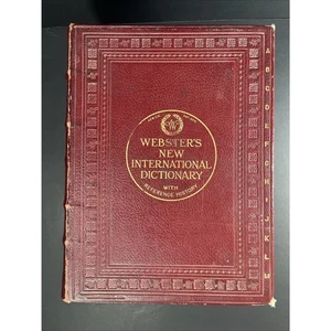 1928 Webster New International Dictionary Pristine Condition -Visual Description - Picture 1 of 22