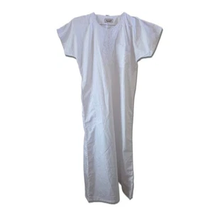 Men's Islamic Muslim Dubai Robe Embroidered Arab Clothes Round Collar - Picture 1 of 3