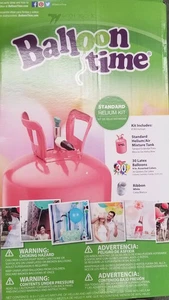 Balloon Time serbatoio elio standard include palloncini 9" e nastro bianco FARTY DIVERTENTE - Foto 1 di 5