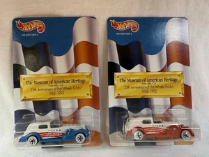Hot Wheels Museum of American Heritage 25th Anniversary Hot Wheels 1993 Red/Blue - Picture 1 of 6